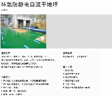 环氧防静电自流平地坪